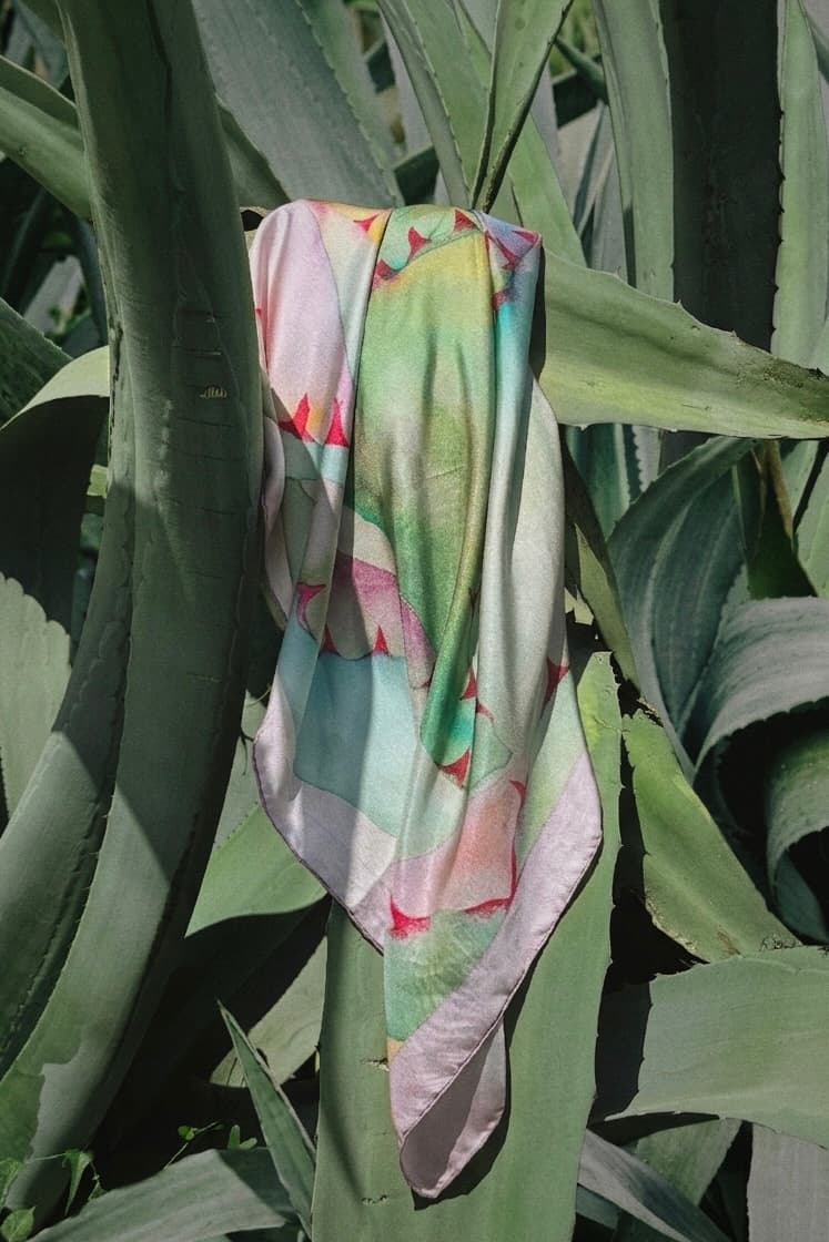 Hazy Mesa silk scarf — view 2 of 4