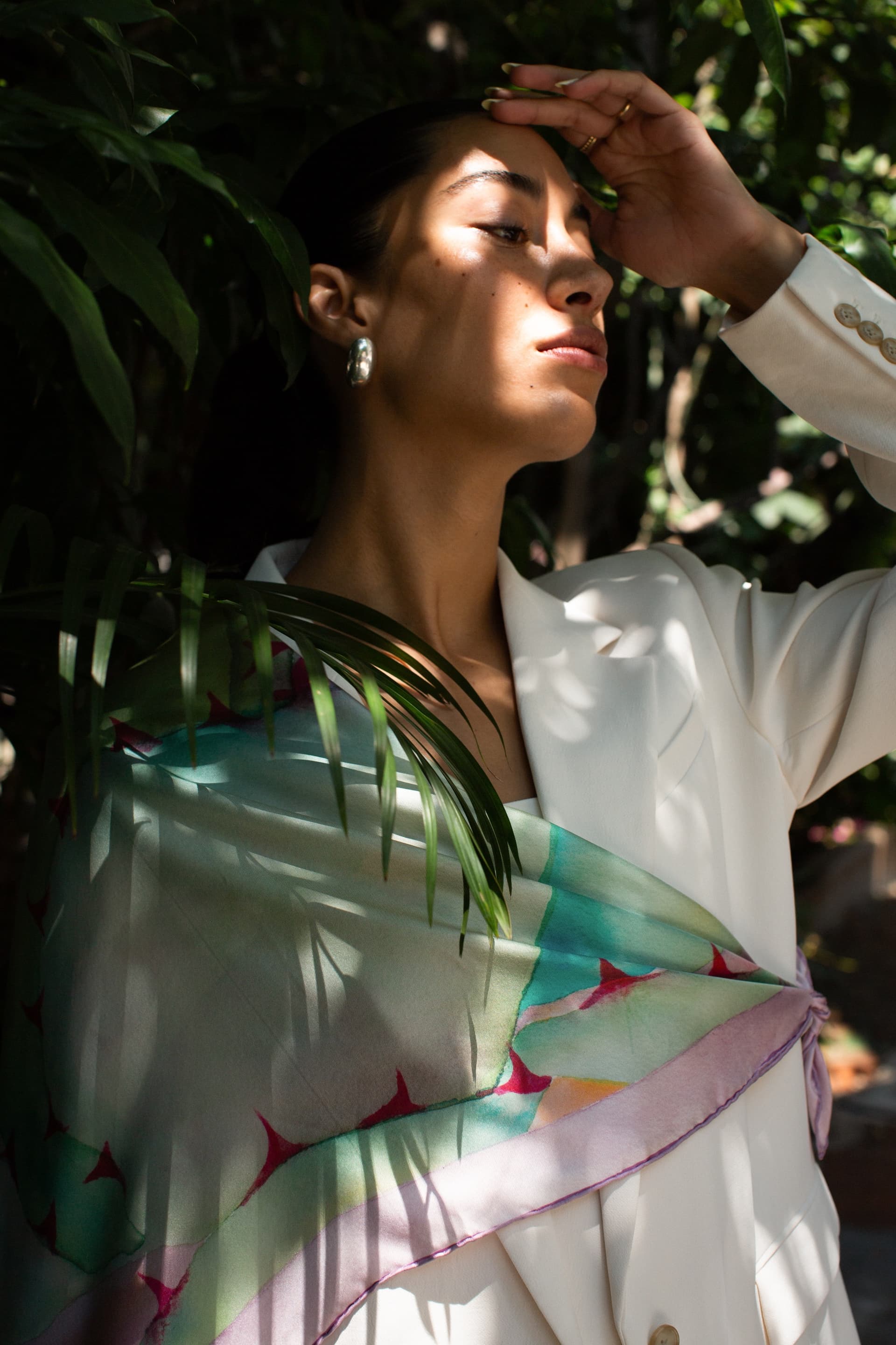 Hazy Mesa silk scarf — view 3 of 4