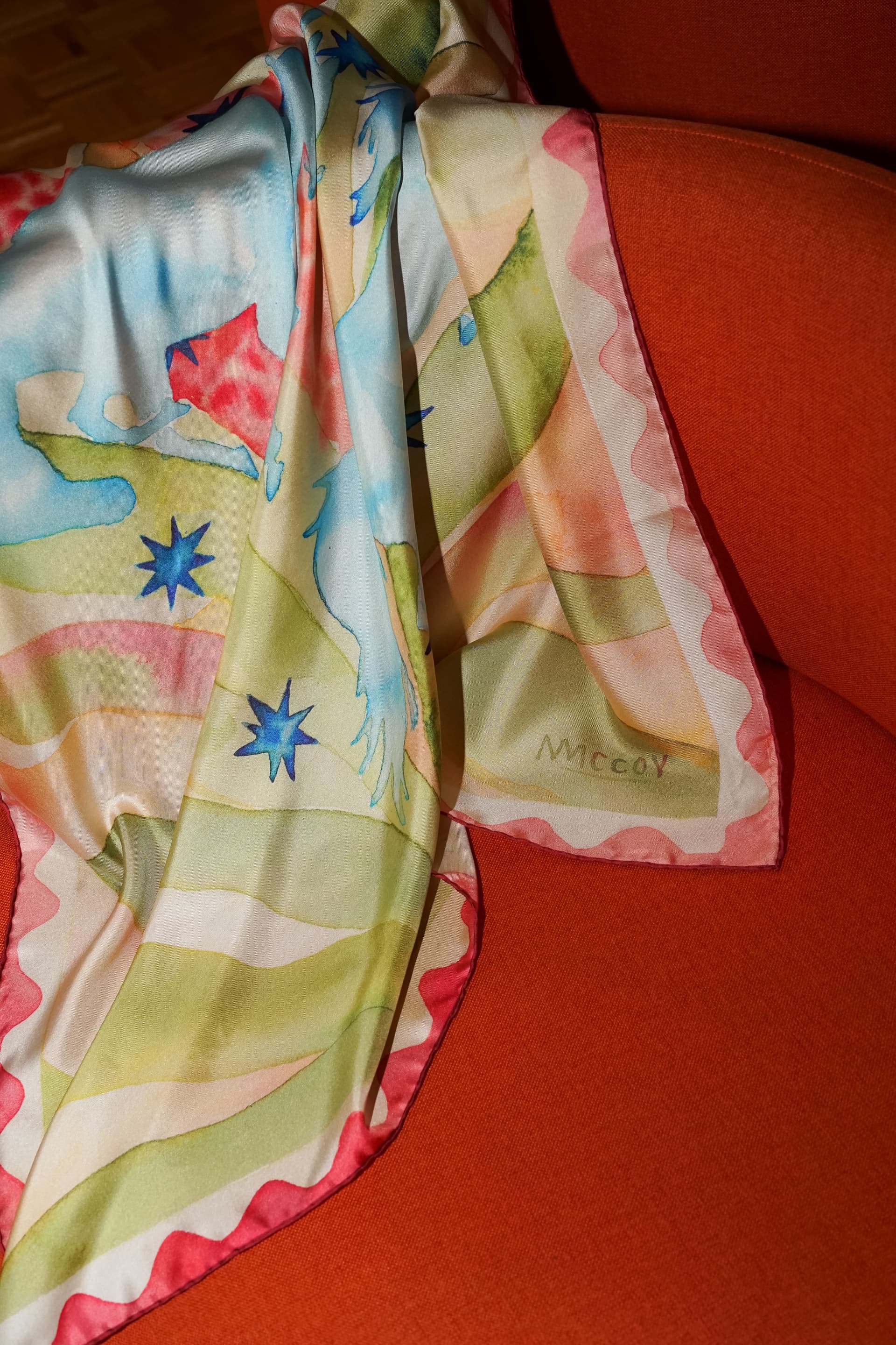 Indigo Dream silk scarf — view 4 of 4