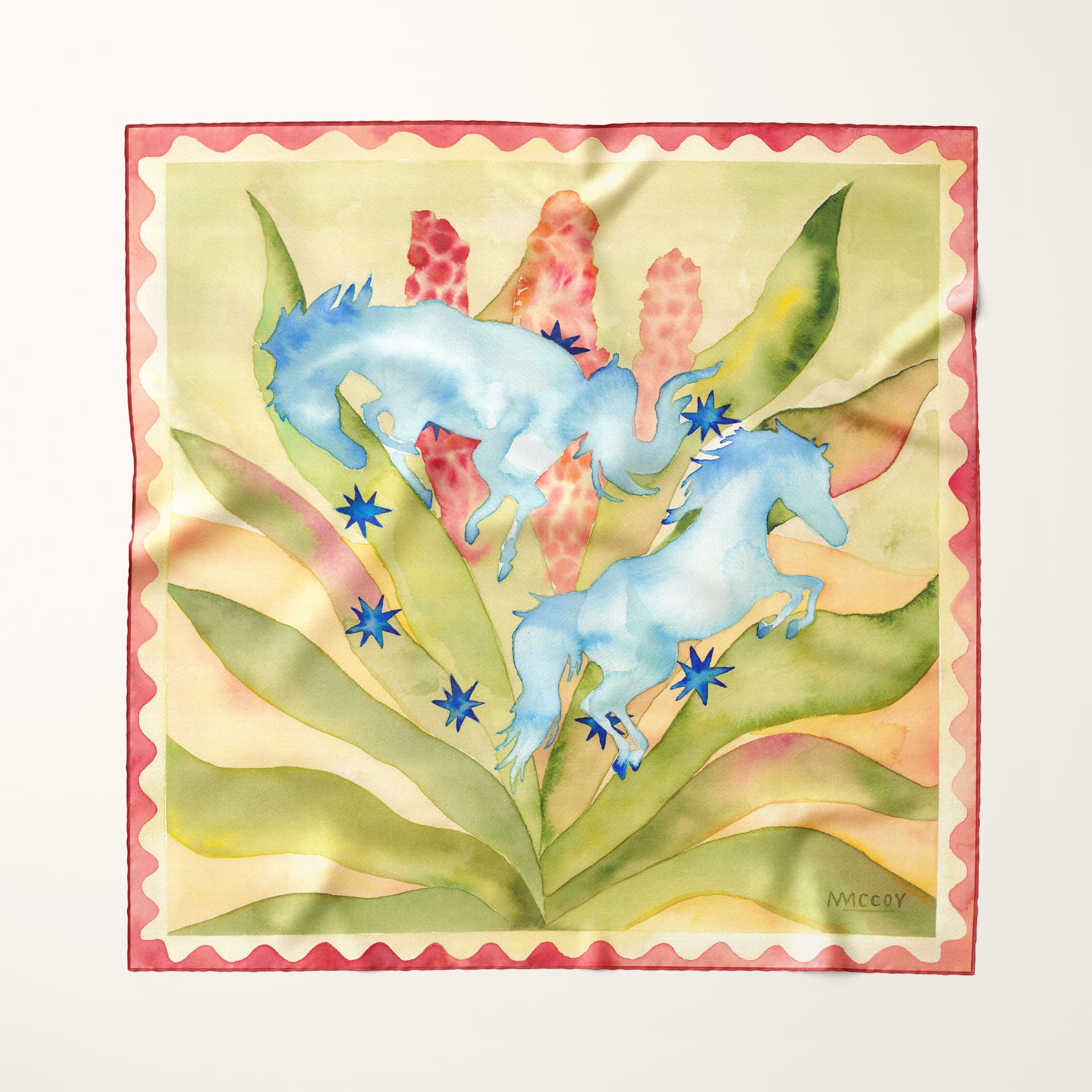 Indigo Dream silk scarf