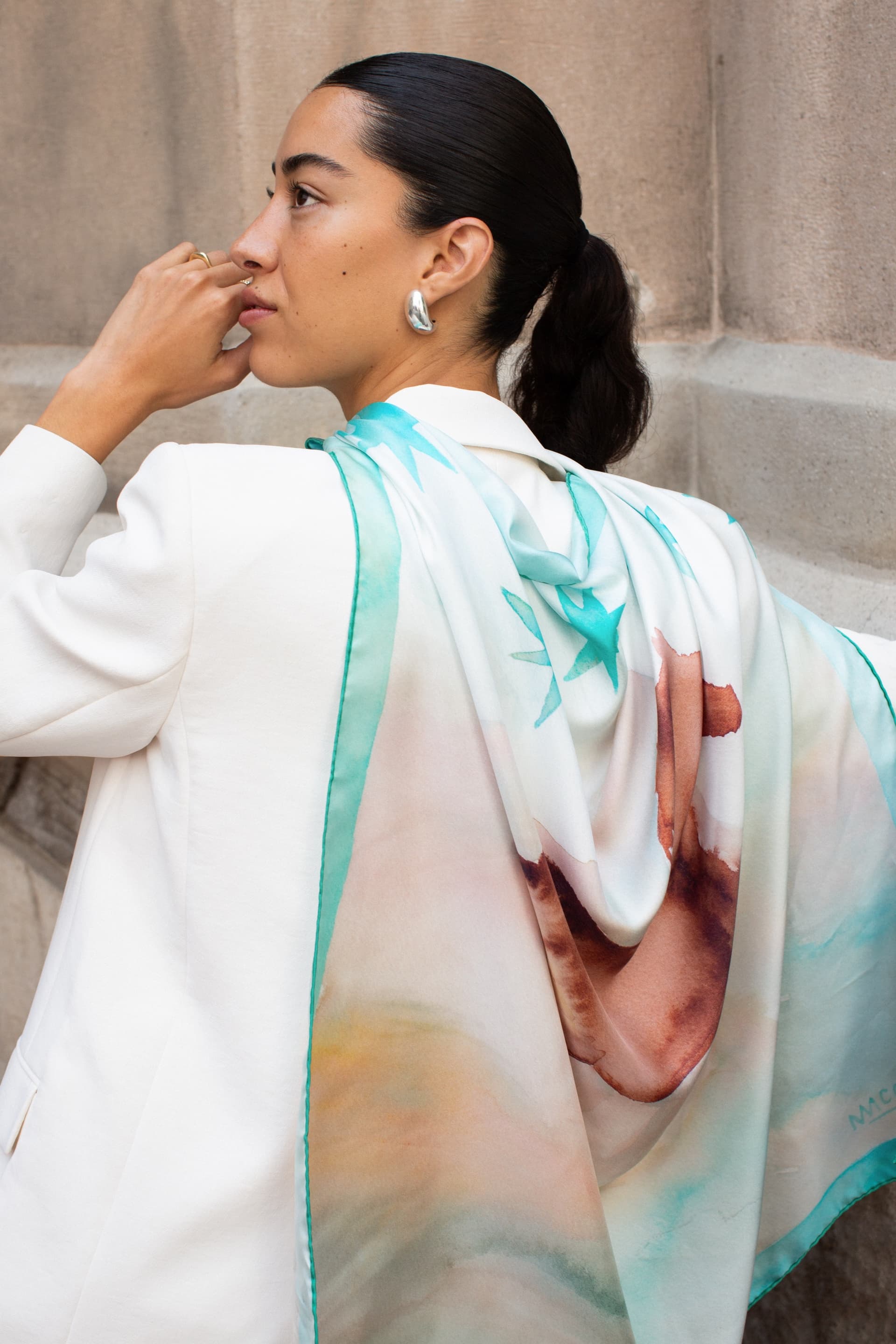 Wild Mirage silk scarf — view 2 of 4